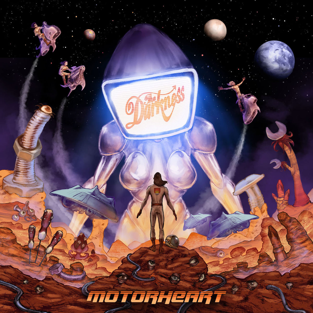 Darkness – Motorheart (Clear Vinyl) (Indies) (Coloured Vinyl) vinyl record cover