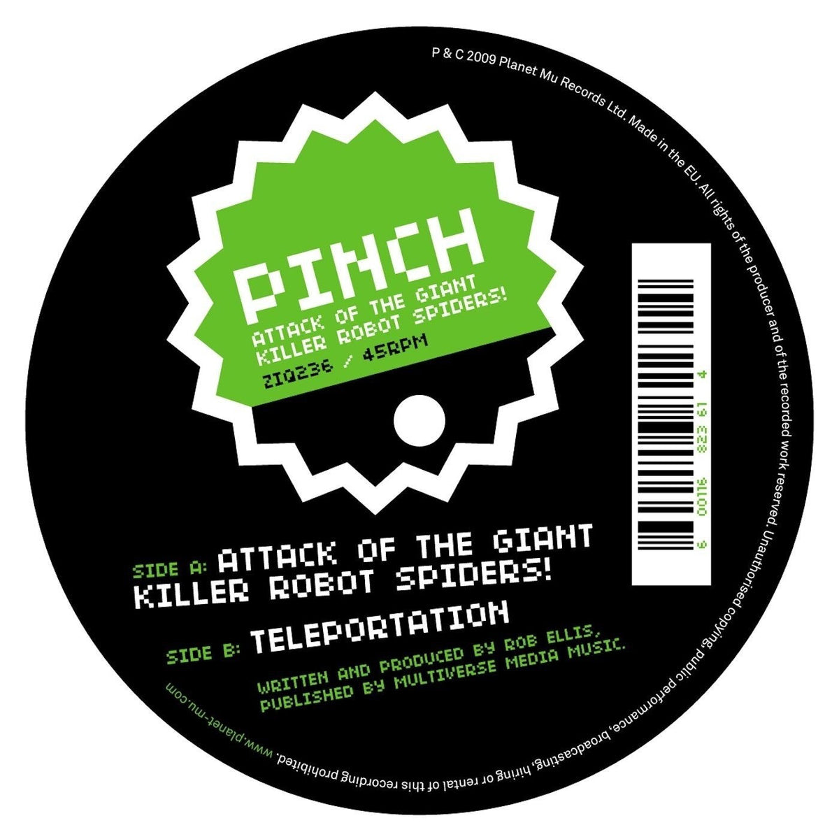 Pinch – Attack of the Giant Killer Robot Spiders! vinyl cover