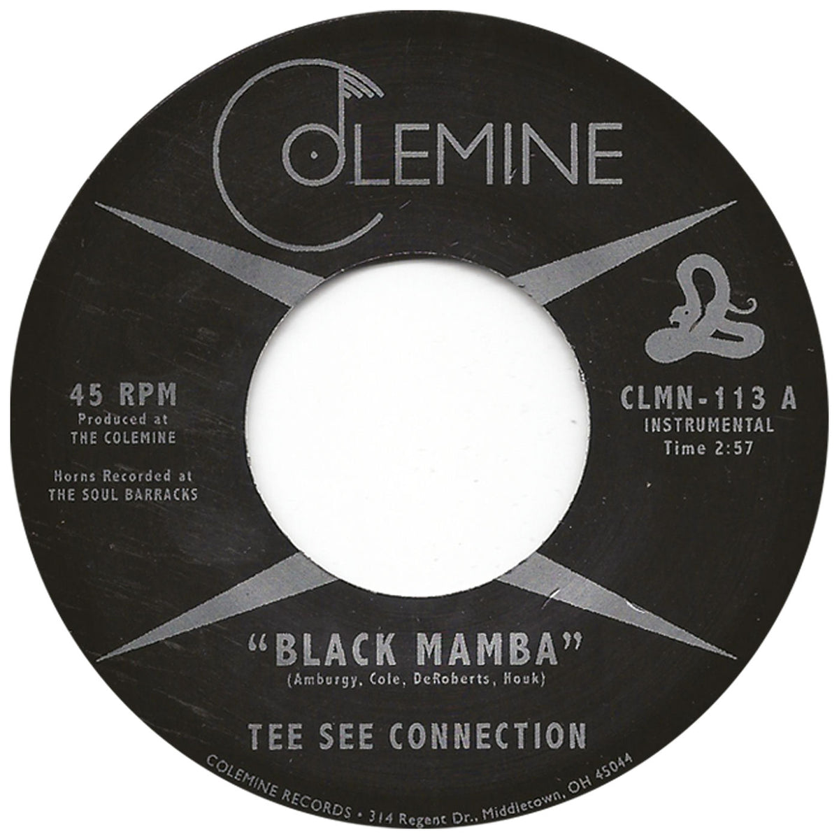 Tee See Connection – Black Mamba / Take My Breath Away vinyl cover