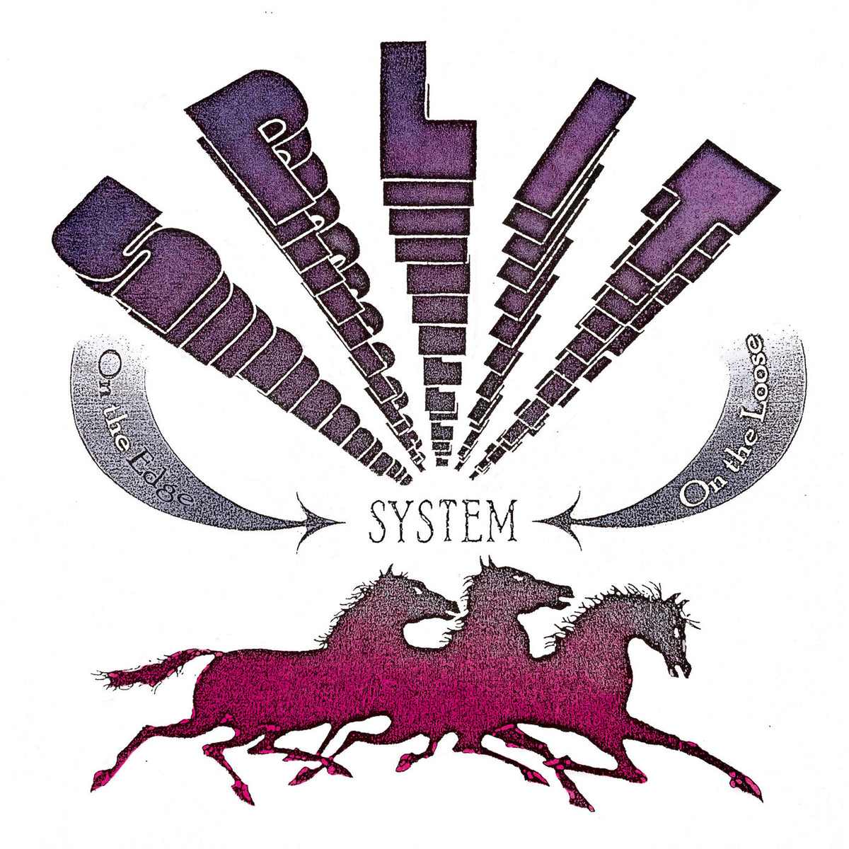 Split System – On The Edge / On The Loose vinyl cover