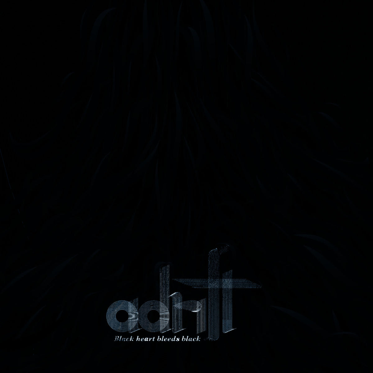 Adrift – Black Heart Bleeds Black vinyl record cover