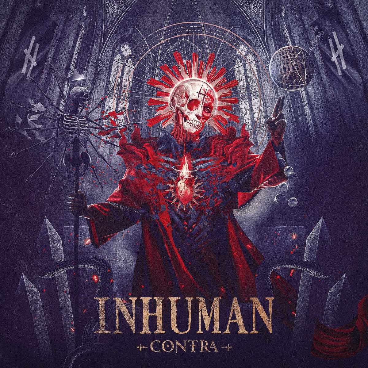 Inhuman – Contra vinyl record cover