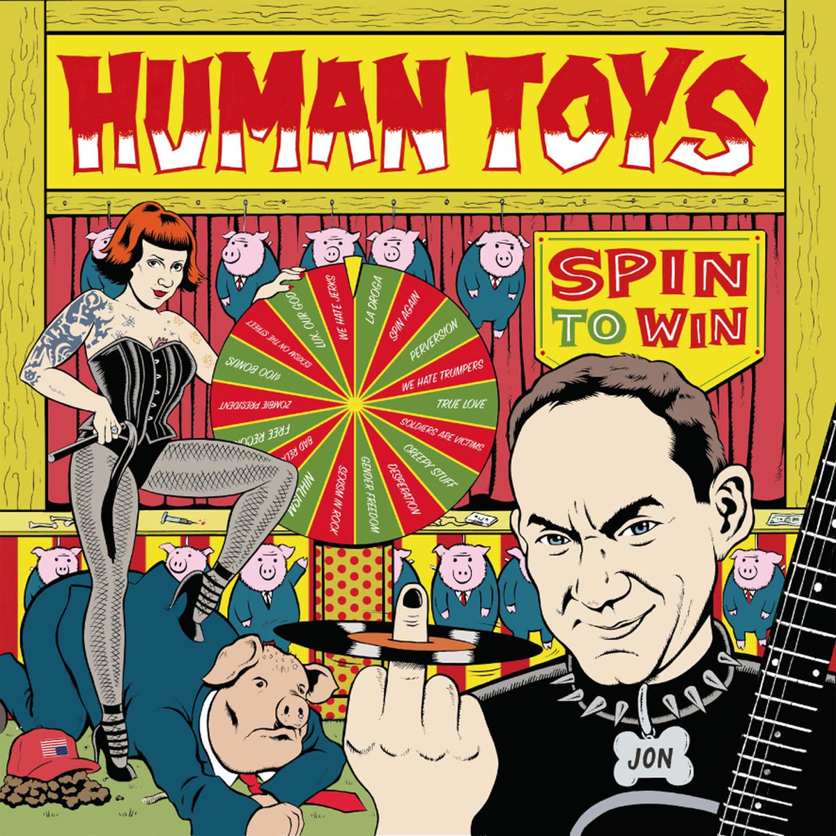 Human Toys – Spin To Win vinyl record cover
