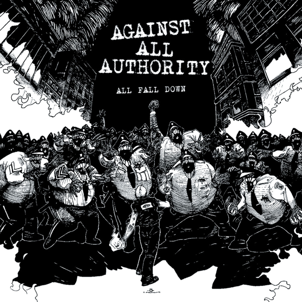 Against All Authority – All Fall Down (RED VINYL/RE-ISSUE) vinyl record cover
