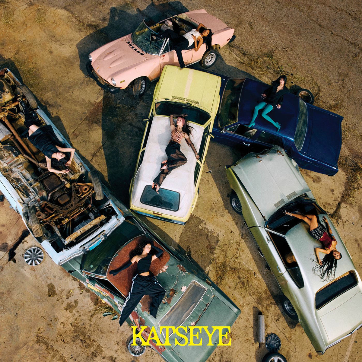 Katseye – Beautiful Chaos (Neon Lime LP) vinyl record cover