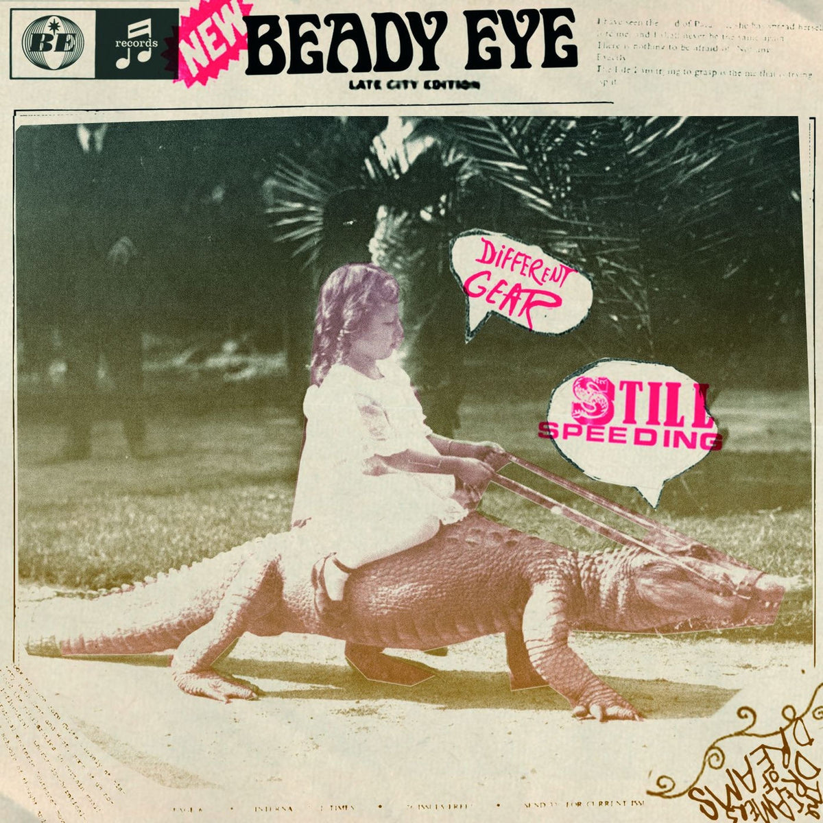 Beady Eye – Different Gear, Still Speeding vinyl record cover