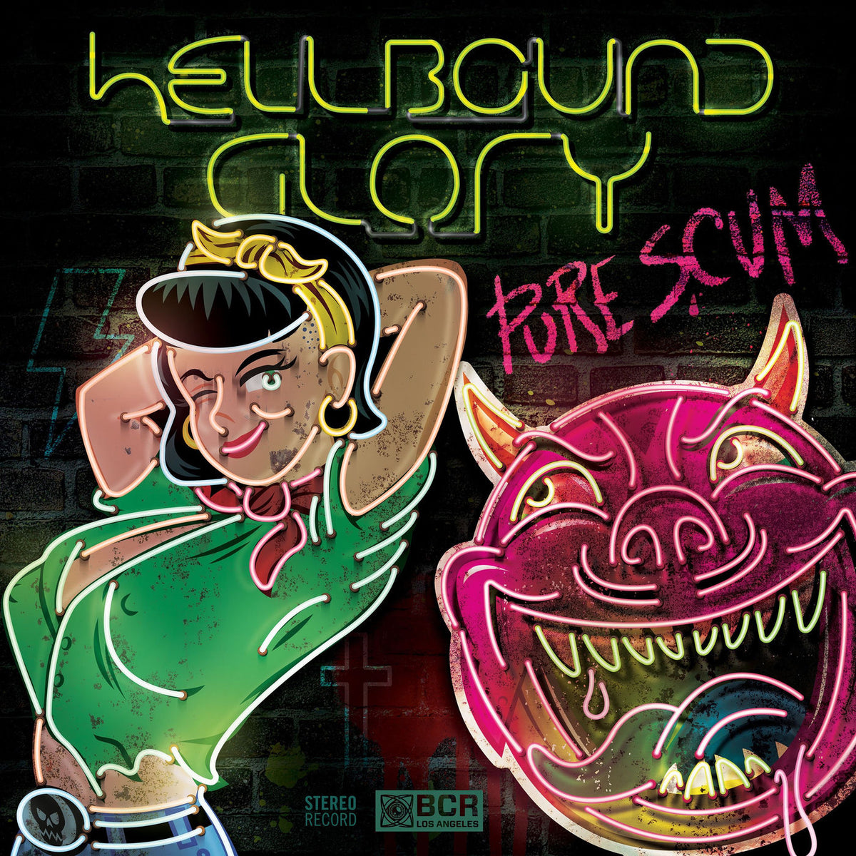 Hellbound Glory – Pure Scum vinyl record cover