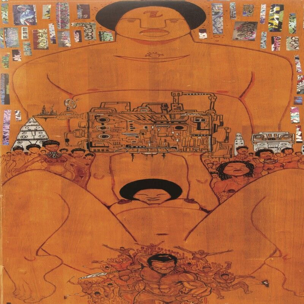 Ras G & The Afrikan Space Program – Stargate Music Lp vinyl record cover