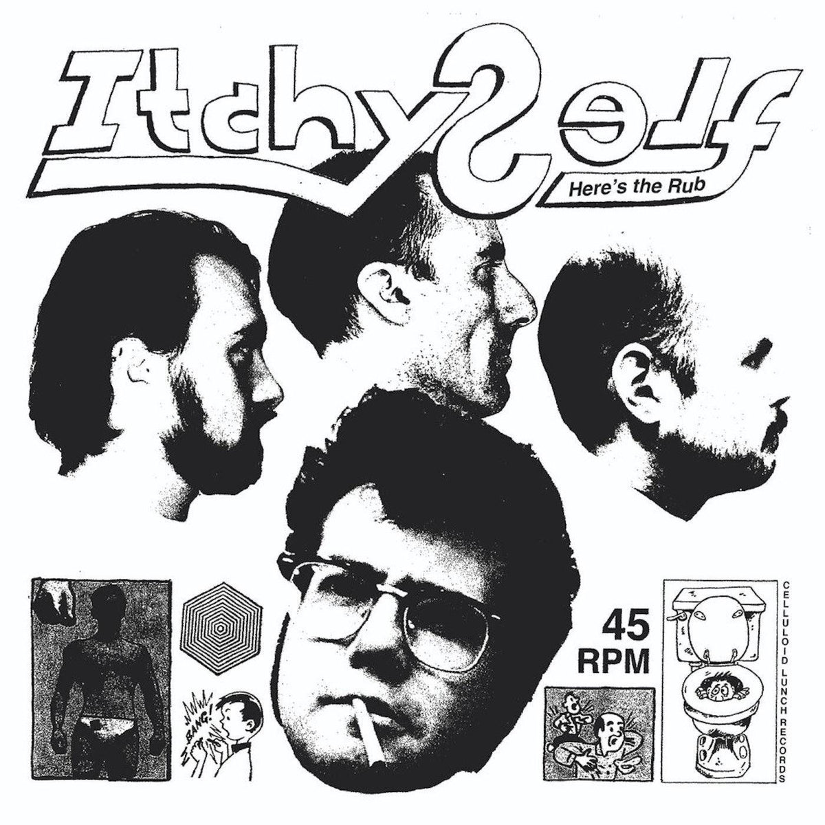 Itchy Self – Here 's the Rub vinyl cover