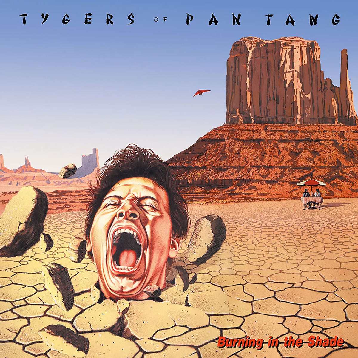 Tygers Of Pan Tang – Burning In The Shade (Sunburst Yellow/Red Vinyl) vinyl record cover