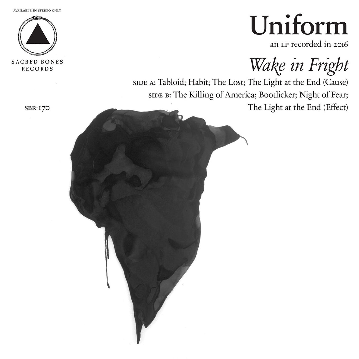 Uniform – Wake In Fright vinyl record cover