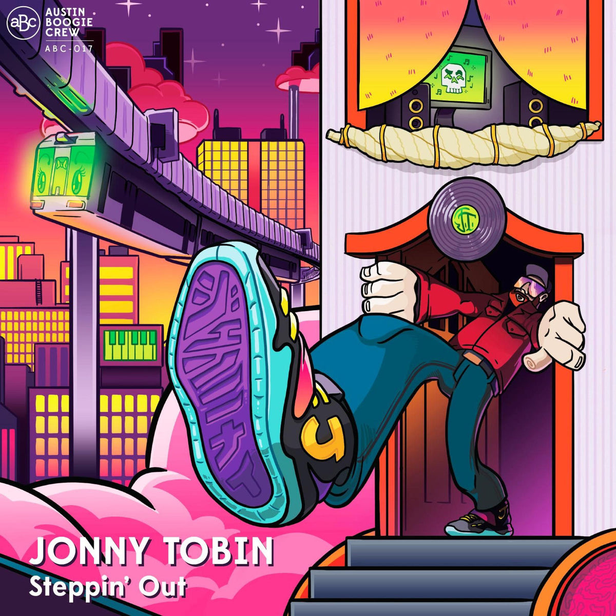 Jonny Tobin – Steppin' Out vinyl record cover