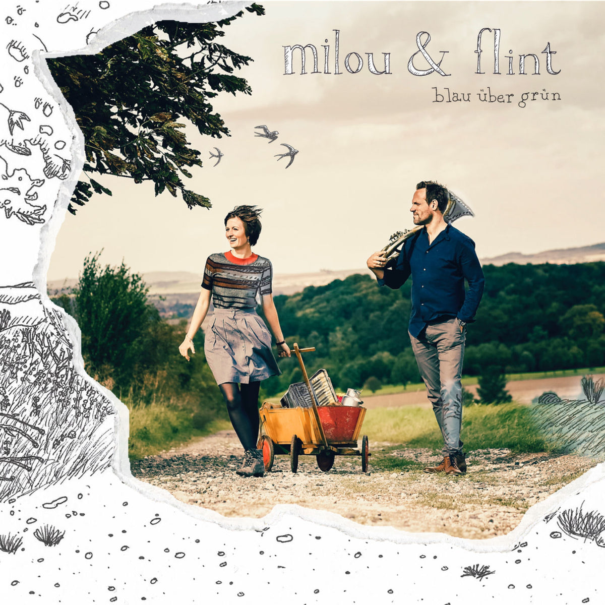 Milou & Flint – Blau �Ber Gr�N vinyl record cover