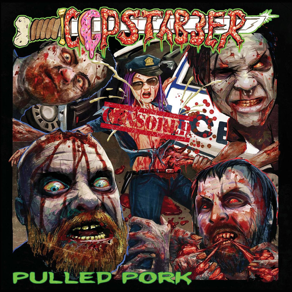 Copstabber – Pulled Pork vinyl record cover