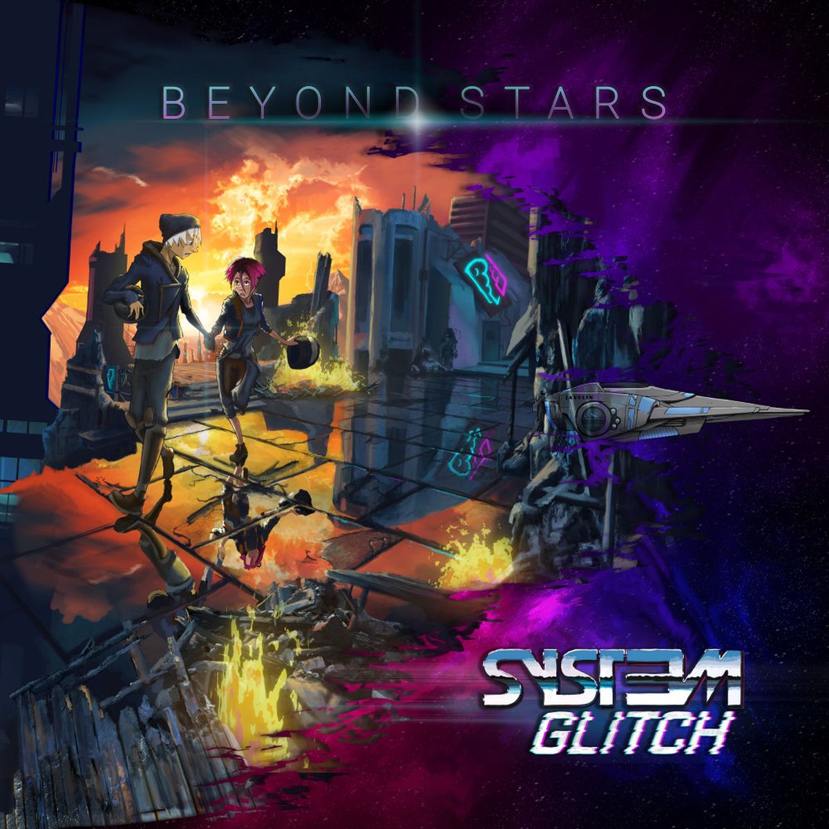 Syst3M Glitch – Beyond Stars vinyl record cover