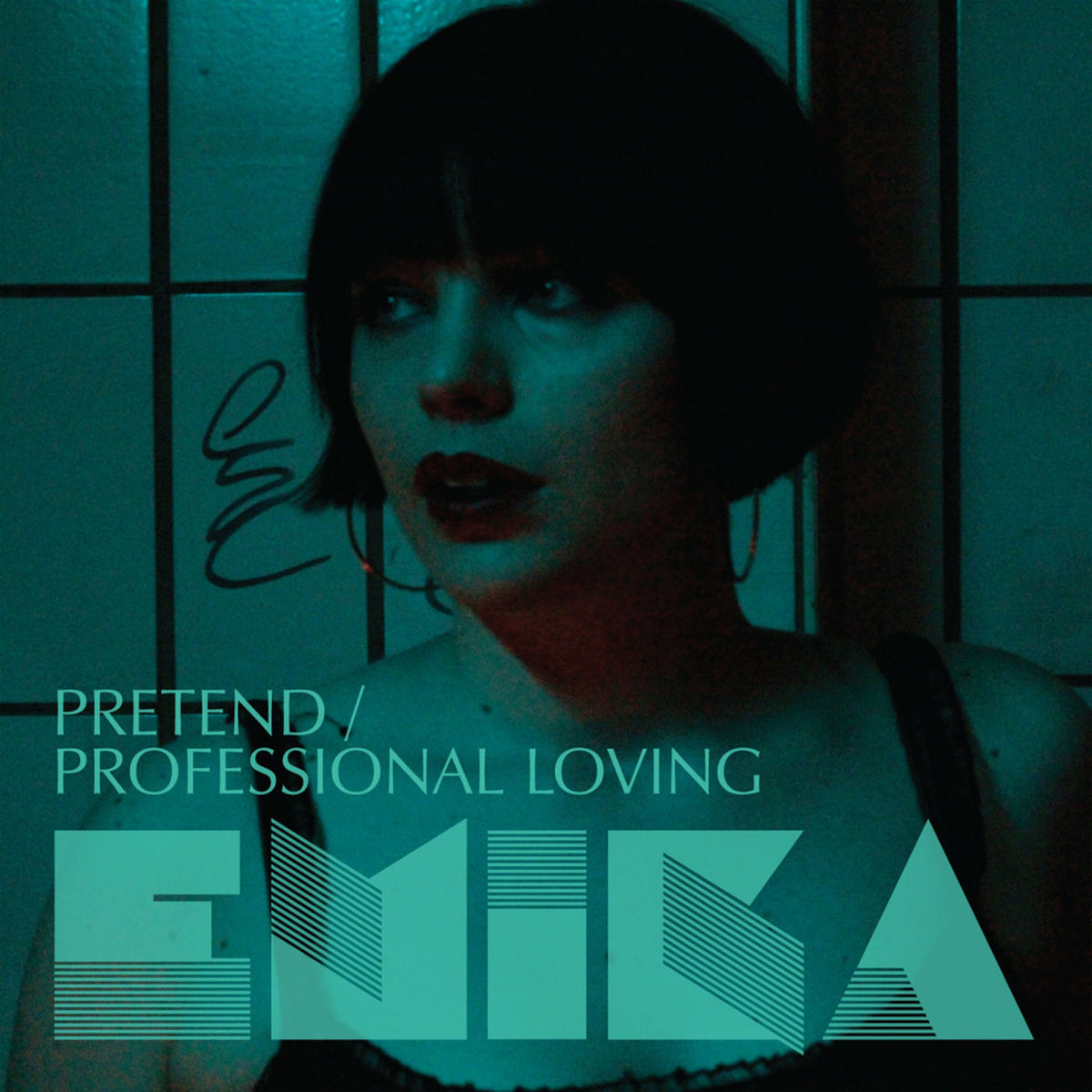 Emika – Pretend / Professional Loving vinyl cover