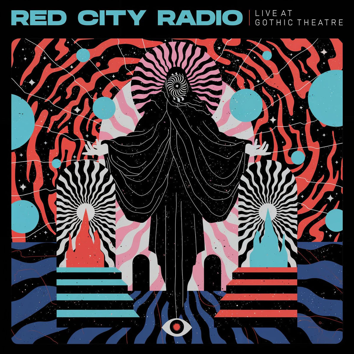 Red City Radio – Live At Gothic Theater (Blue/Black/Pink Twist Vinyl) (Indies) vinyl record cover