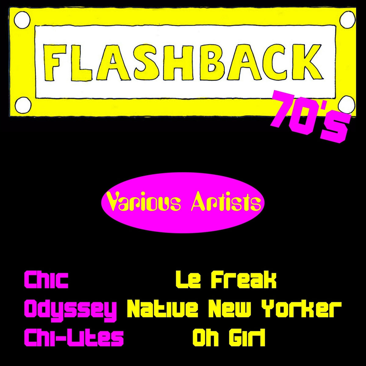 Various Artists – Flashback 70S vinyl record cover
