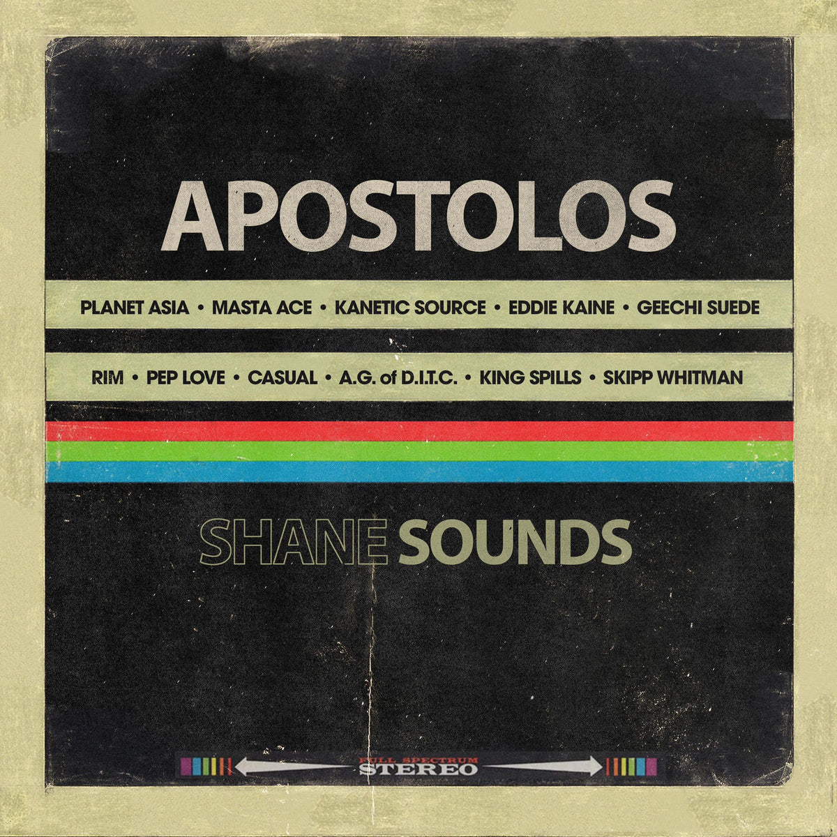 Shane Sounds – Apostolos vinyl record cover