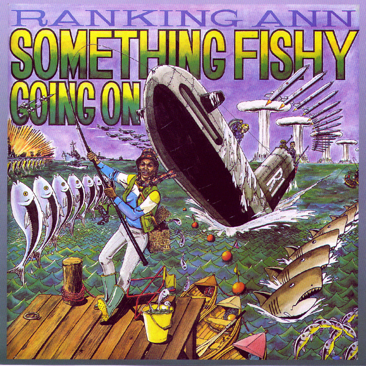 Ranking Ann – Something Fishy Going On vinyl record cover