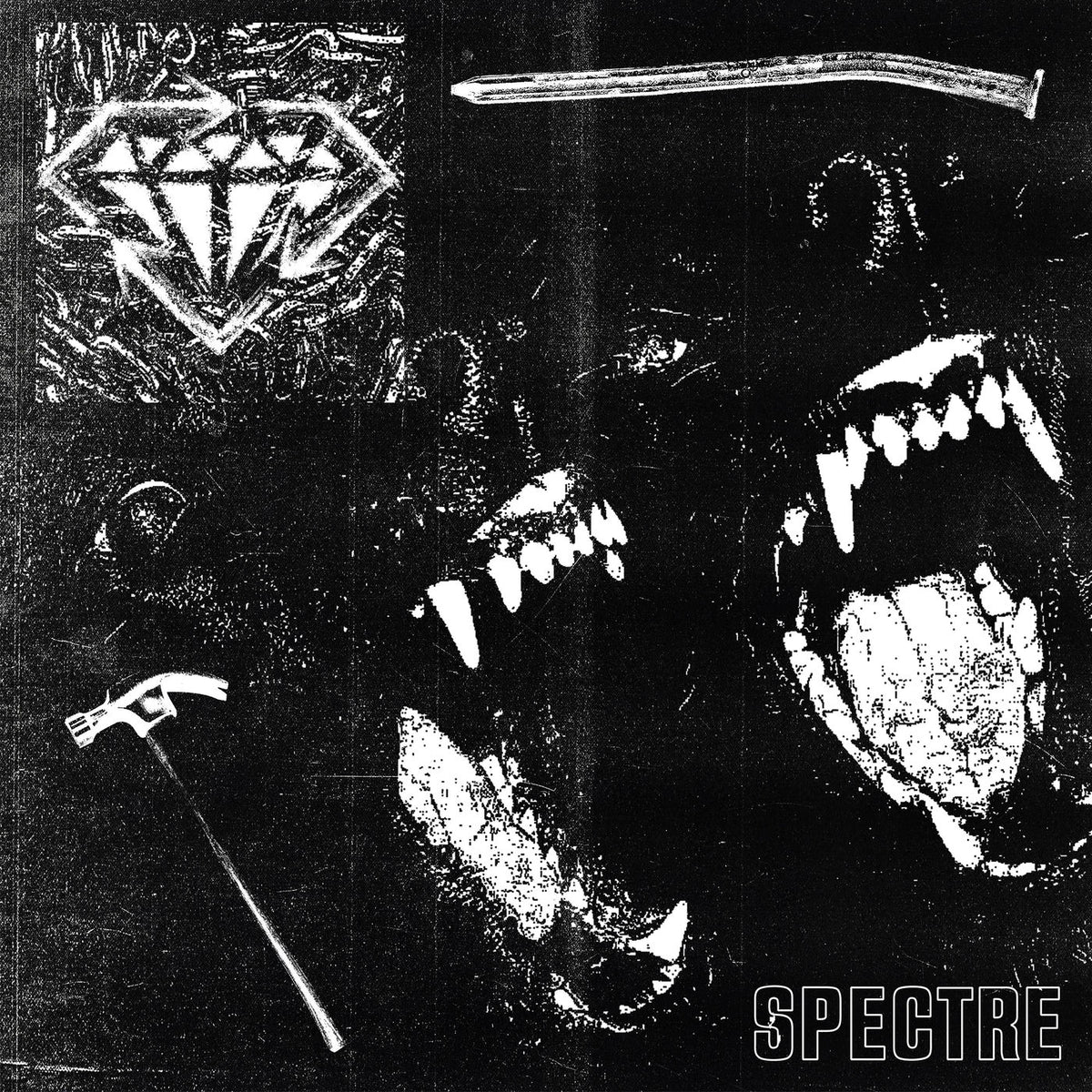 Stick To Your Guns – Spectre (Black Ice/Heavy White Splatter Vinyl) vinyl record cover