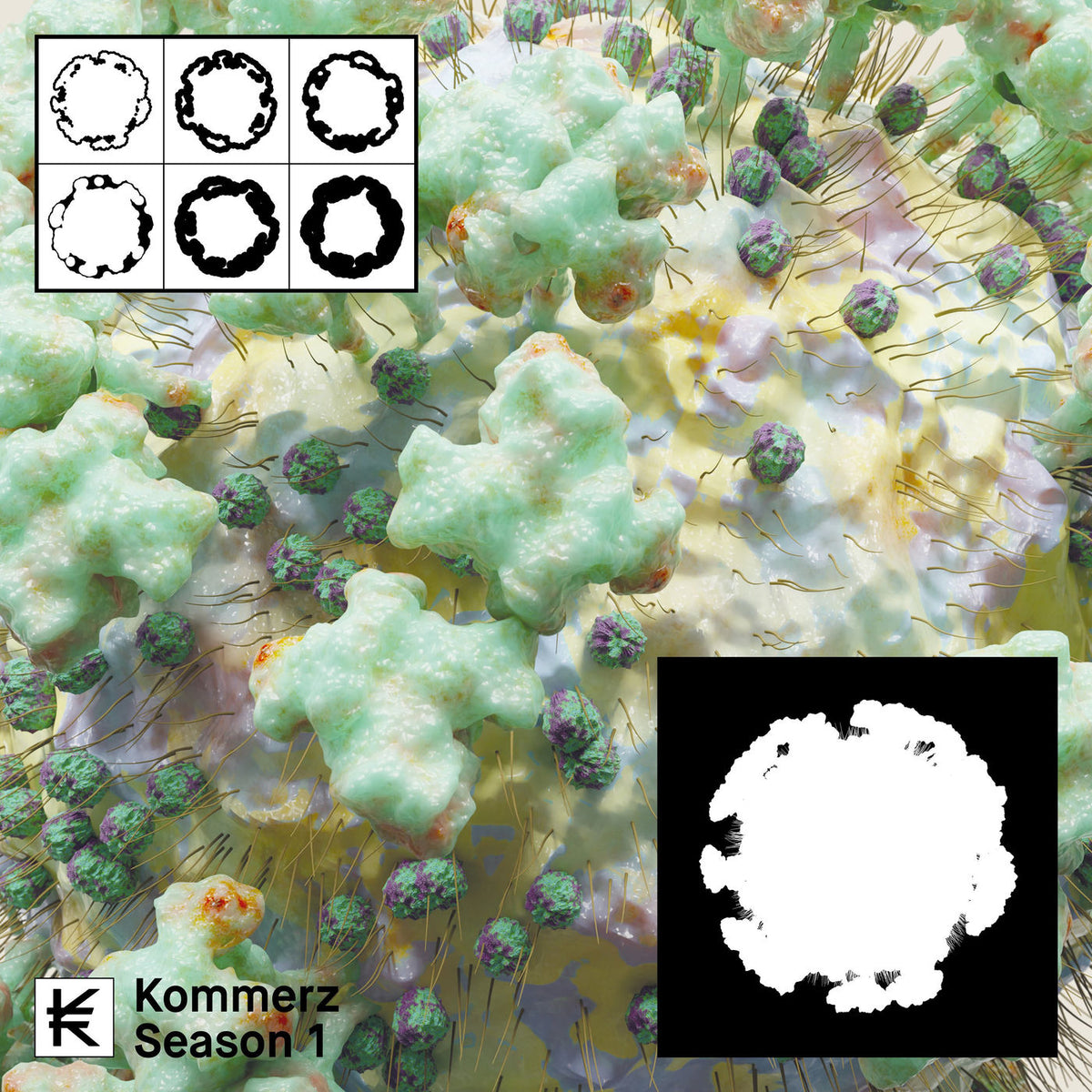 Various Artists – Kommerz Season 1: Anti-Virus vinyl cover