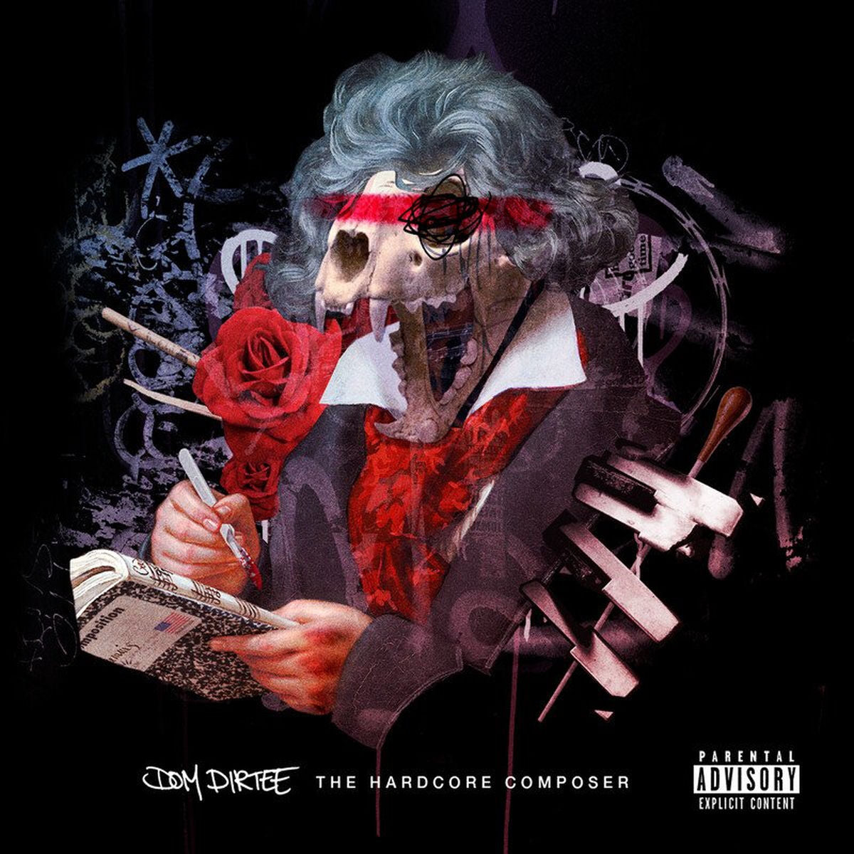 Dom Dirtee – The Hardcore Composer vinyl record cover