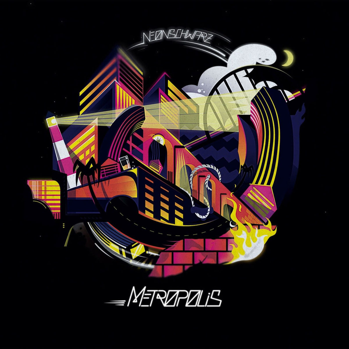 Neonschwarz – Metropolis (+ DOWNLOAD) vinyl record cover