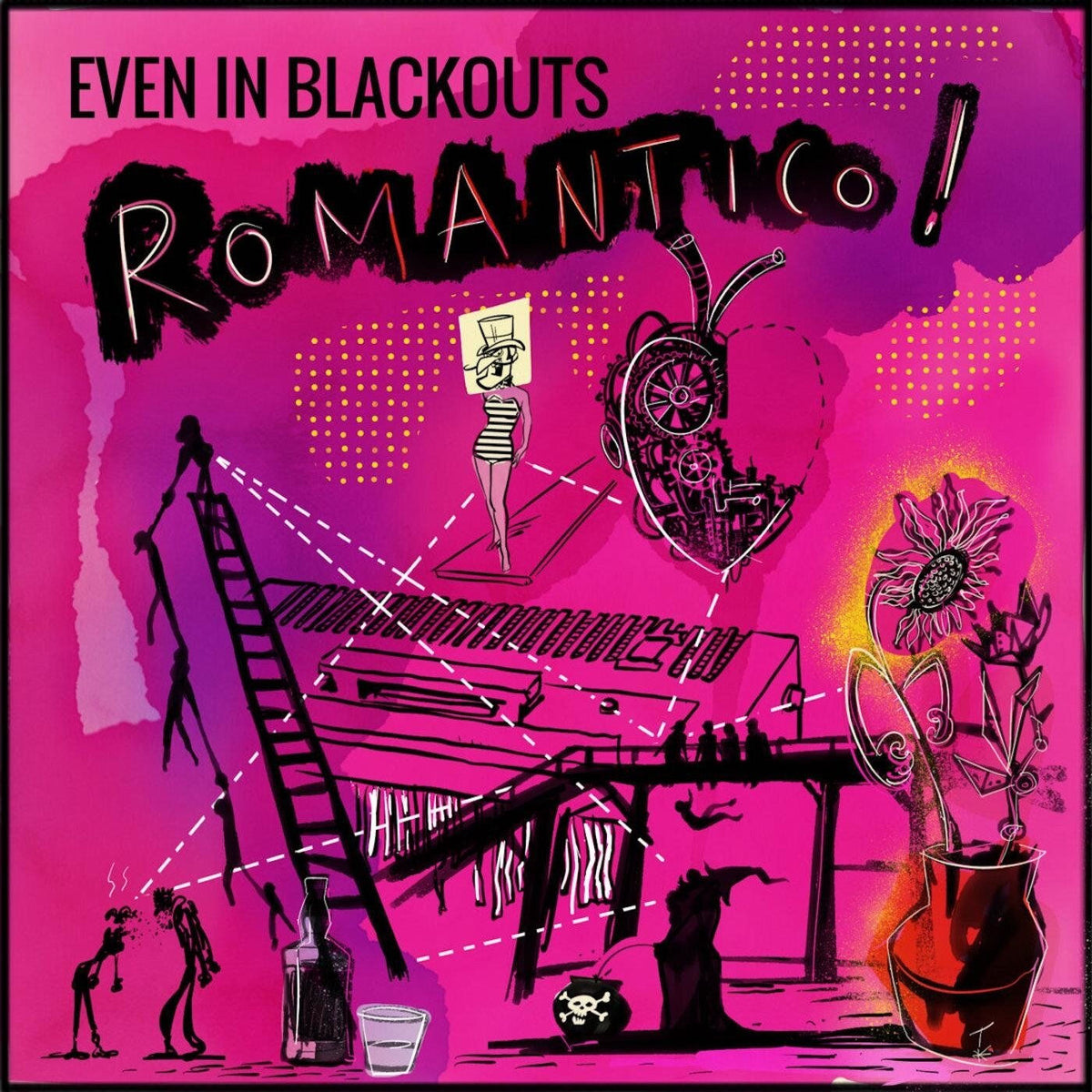 Even In Blackouts – Romantico! vinyl record cover