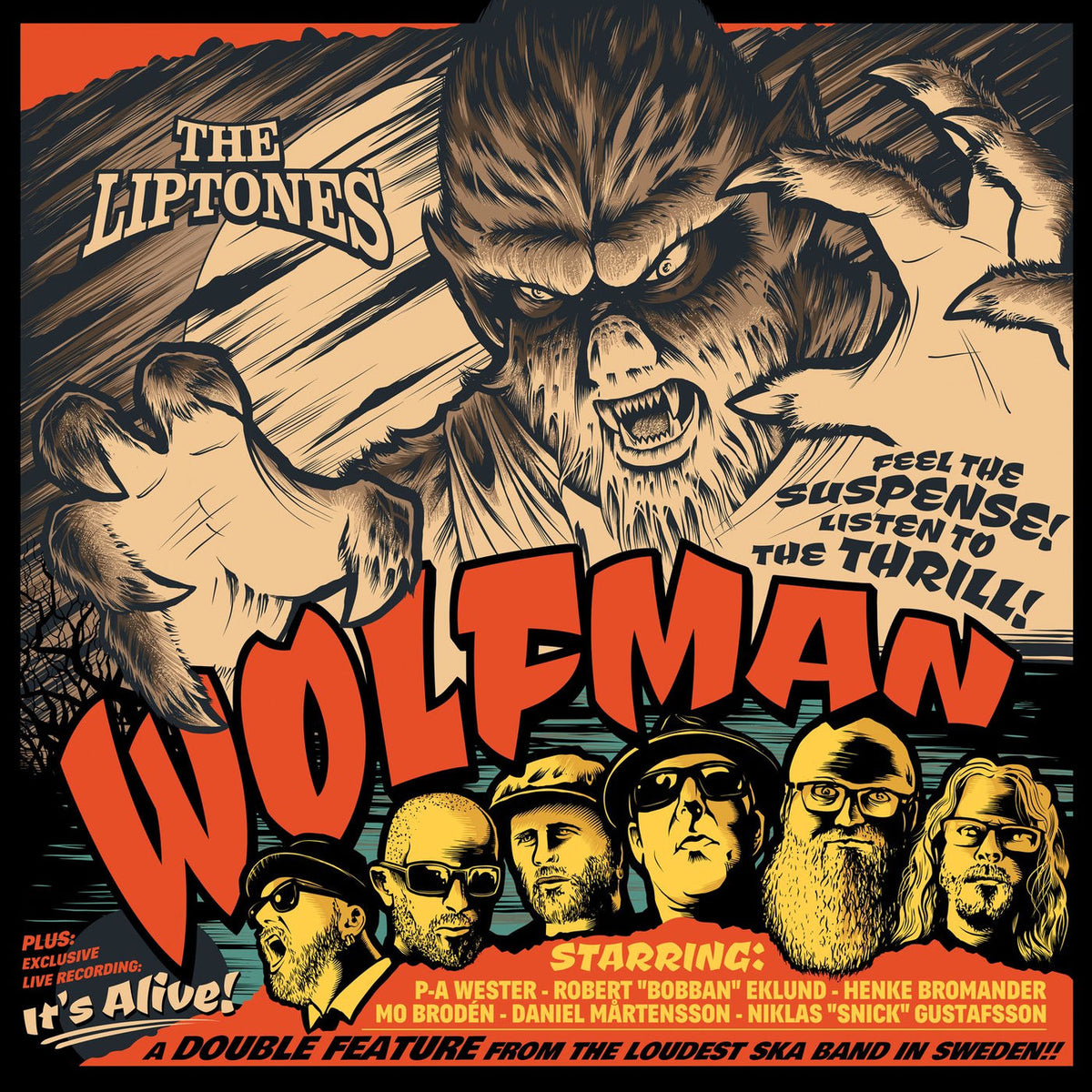 The Liptones – Wolfman/It's Alive vinyl record cover