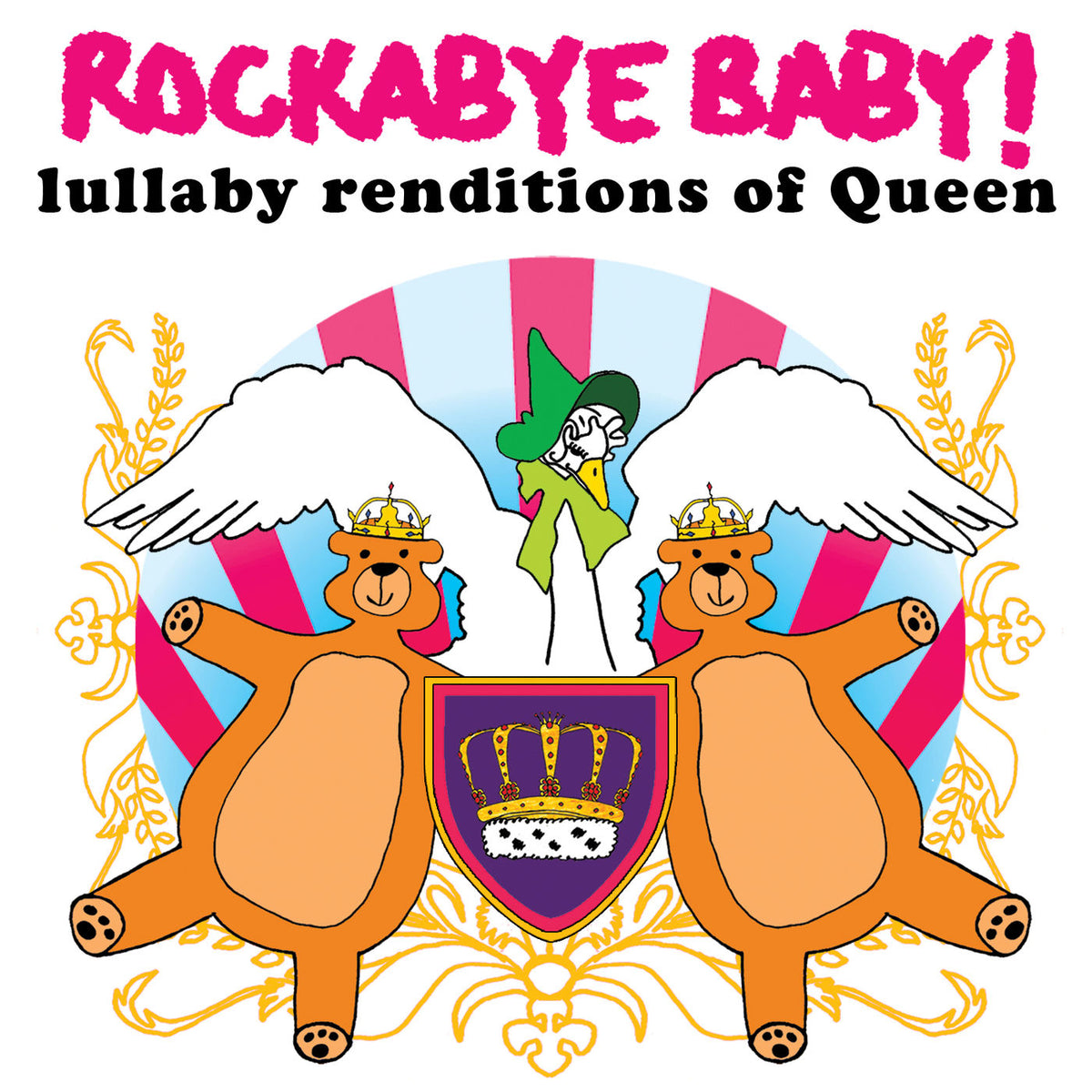 Rockabye Baby! – Lullaby Renditions Of Queen (Purple Nebula Vinyl) (Rsd 2023) vinyl record cover