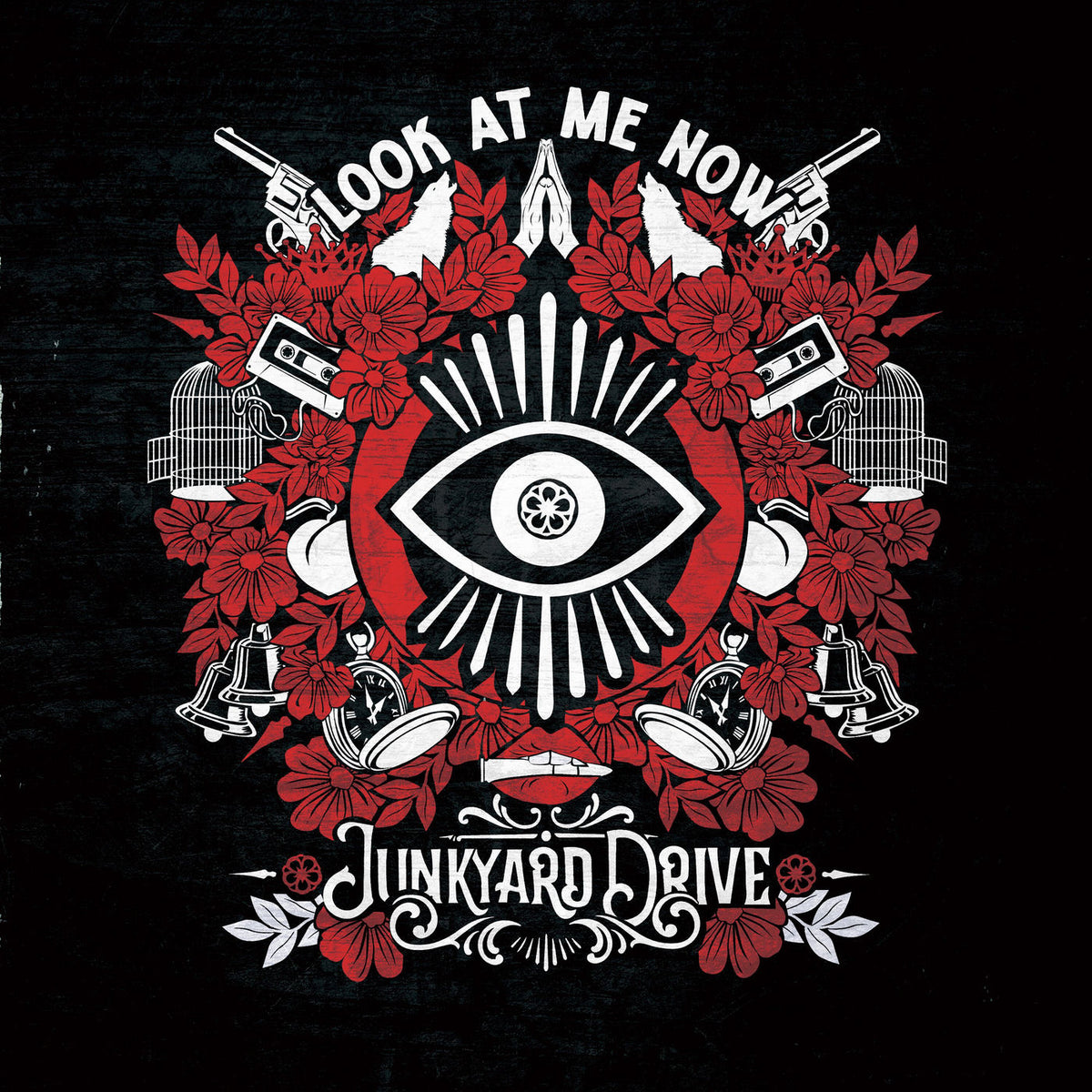 Junkyard Drive – Look At Me Now (Red Vinyl) vinyl record cover
