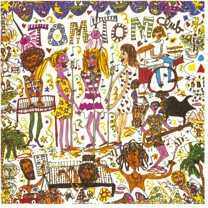 Tom Tom Club – Tom Tom Club (Limited 45Th Anniversary Clear With Green, Pink & White Splatter Vinyl) vinyl record cover
