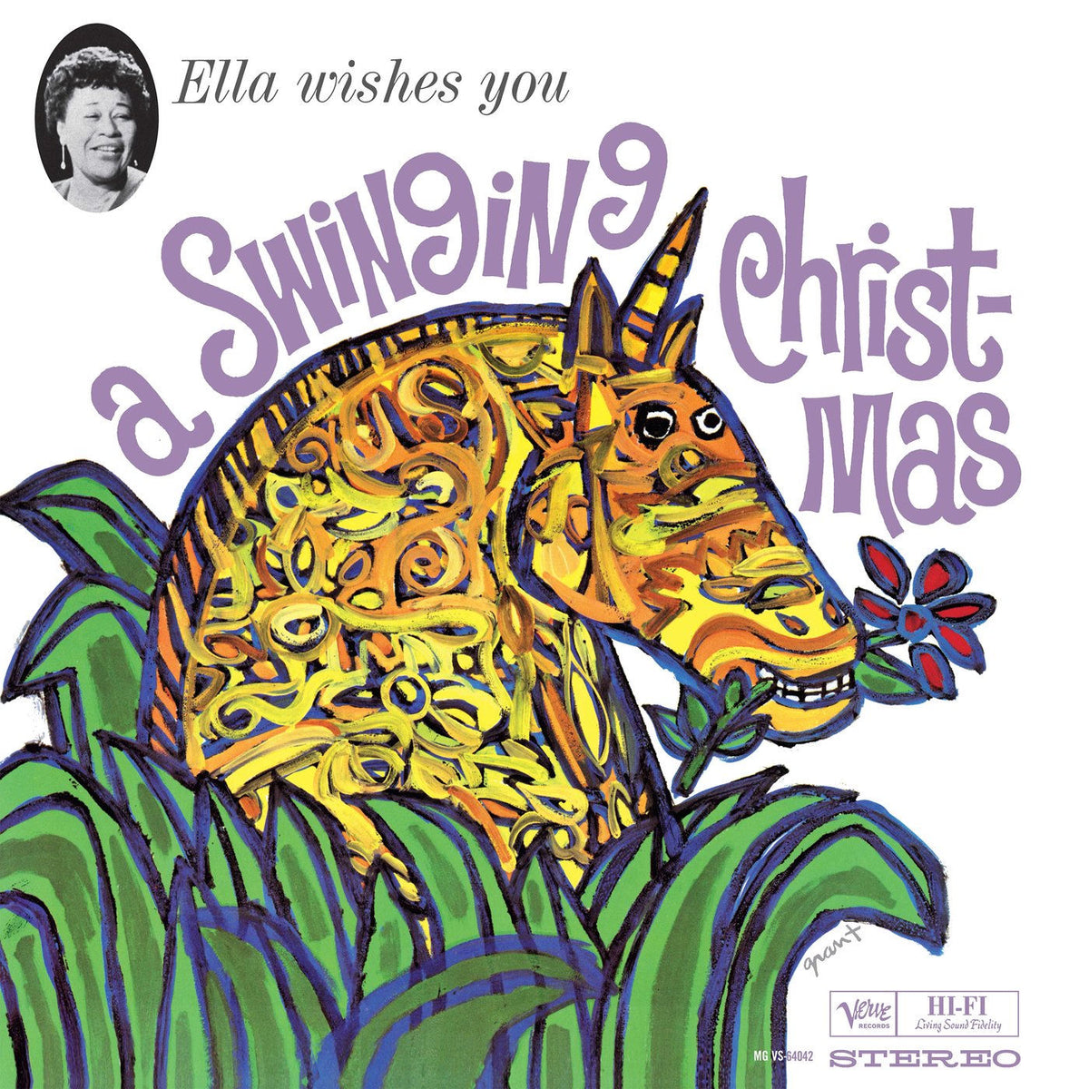 Ella Fitzgerald – Ella Wishes You A Swinging vinyl record cover