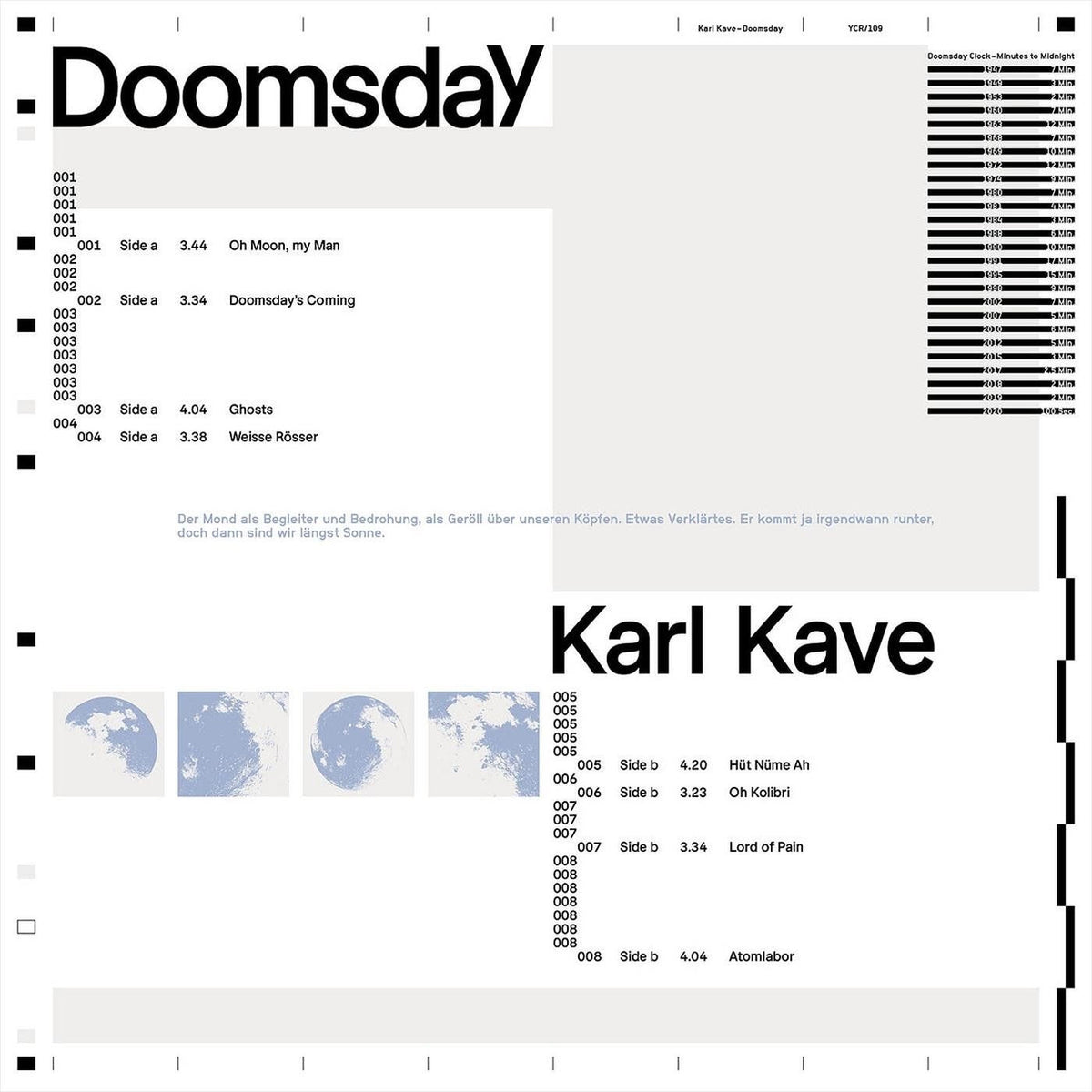 Karl Kave – Doomsday [LP] vinyl record cover
