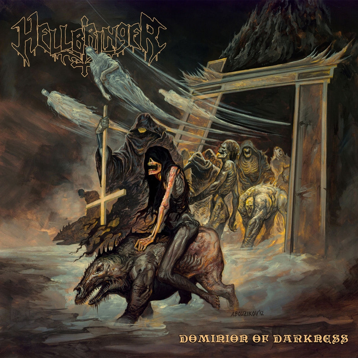 Hellbringer – Dominion of Darkness vinyl record cover