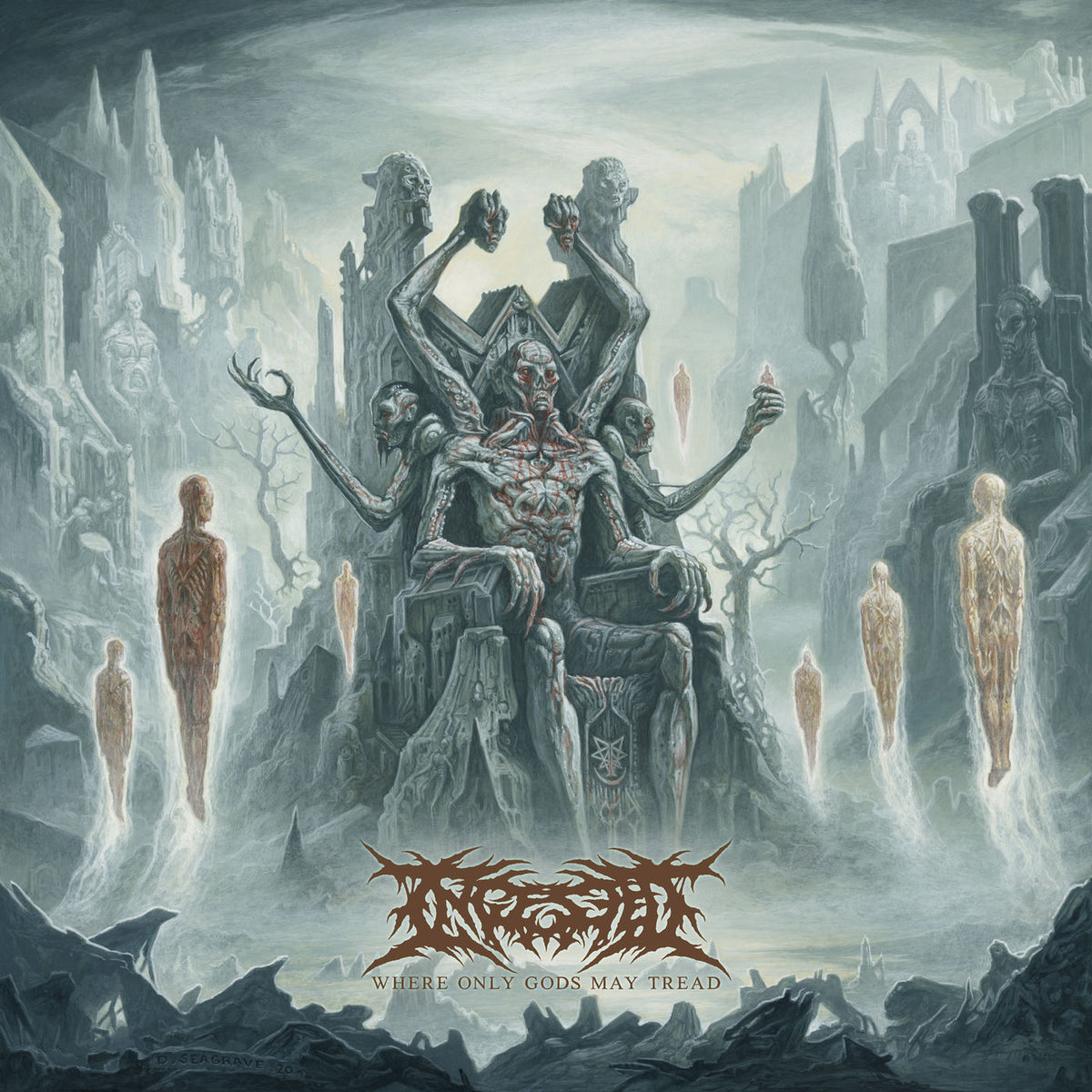 Ingested – Where Only Gods May Tread vinyl record cover