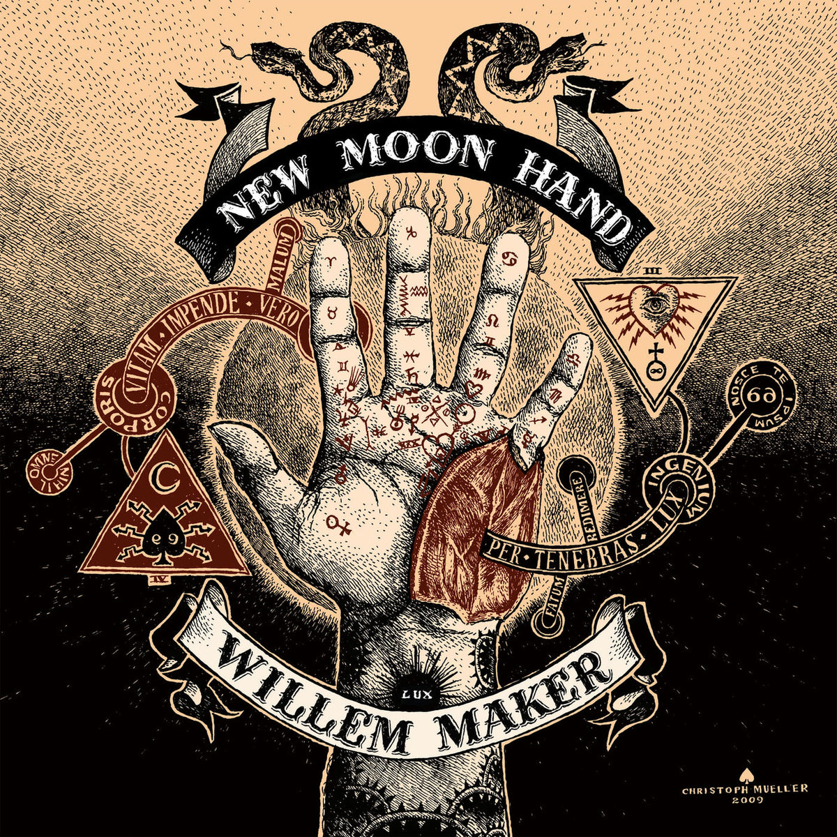 Willem Maker – New Moon Hand vinyl record cover