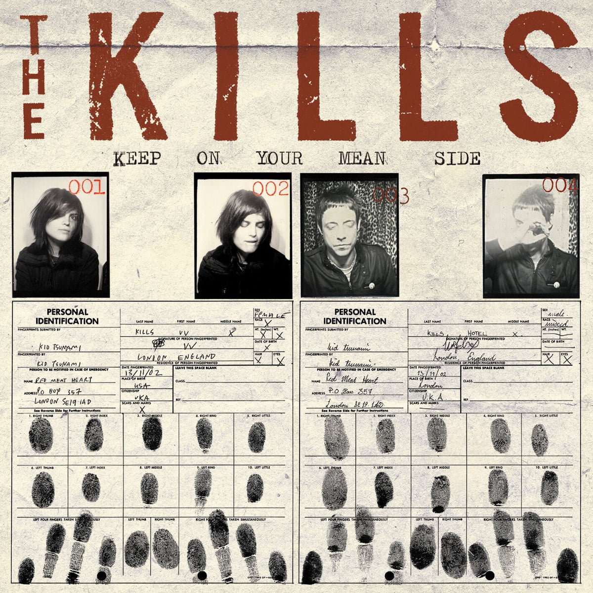 The Kills – Keep On Your Mean Side vinyl record cover