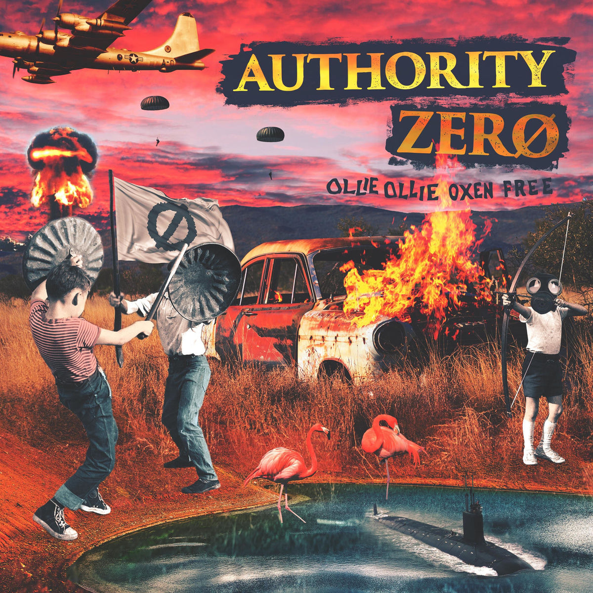 Authority Zero – Ollie Ollie Oxen Free vinyl record cover