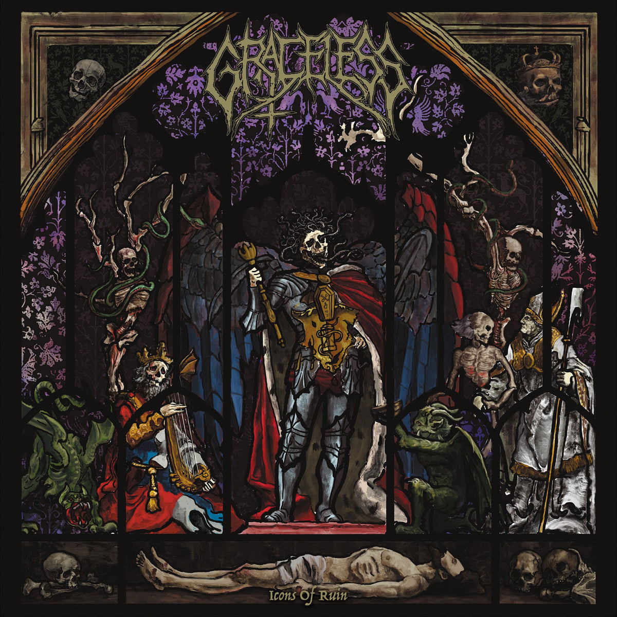 Graceless – Icons Of Ruin - Marble vinyl record cover