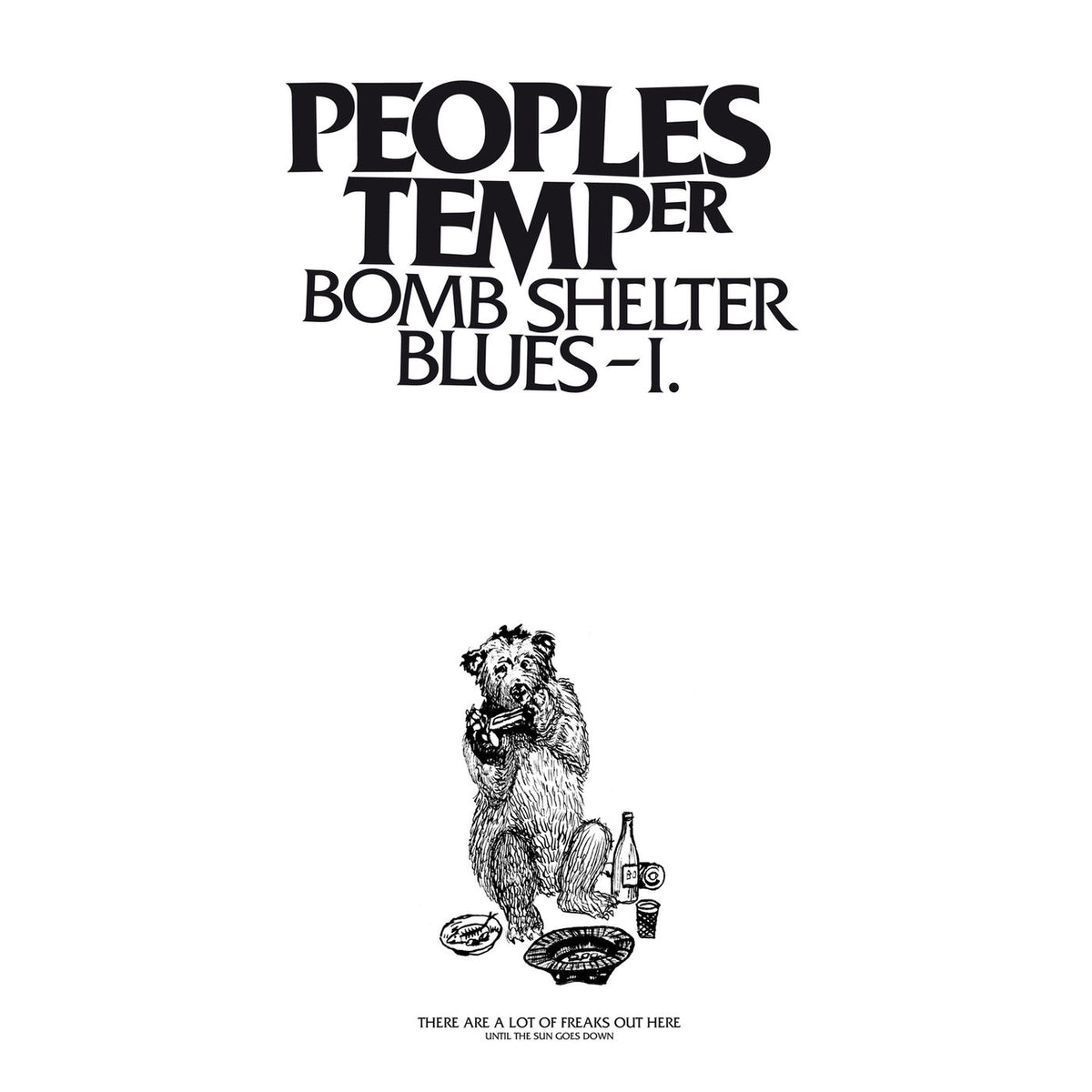 Peoples Temper – Bomb Shelter Blues - I. vinyl record cover