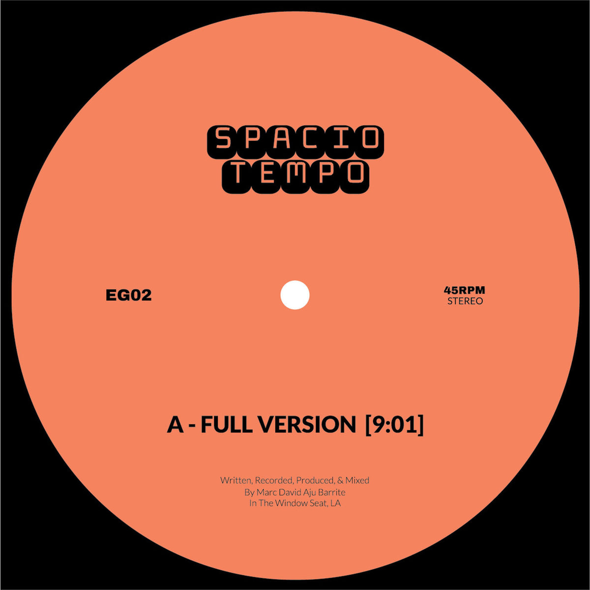 Dave Aju – Spacio Tempo vinyl cover