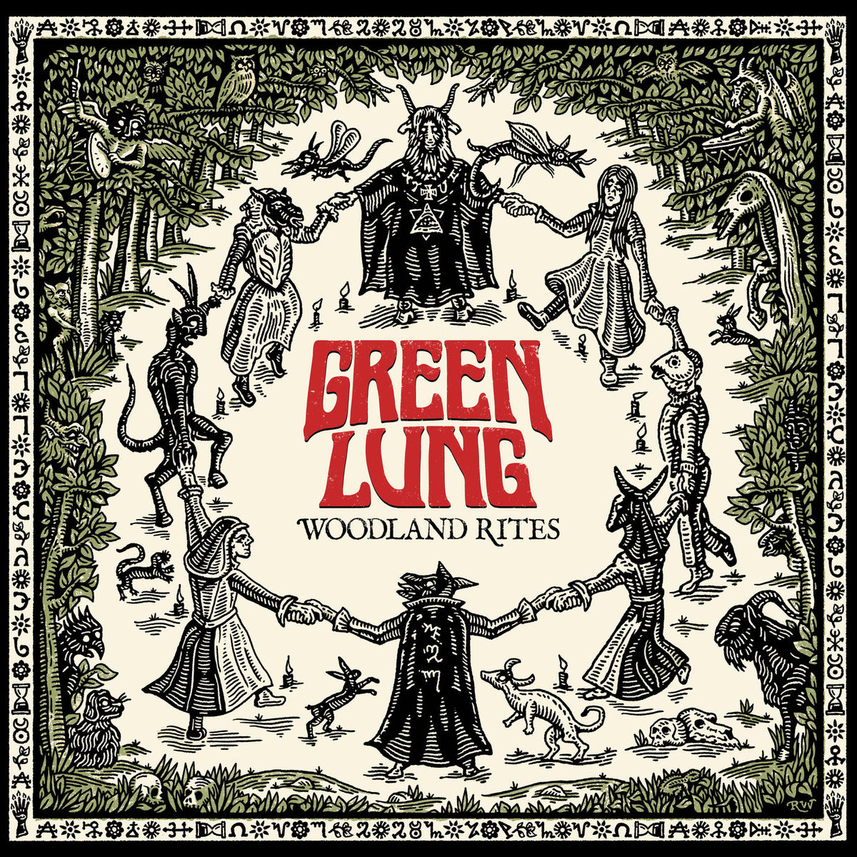 Green Lung – Woodland Rites vinyl record cover