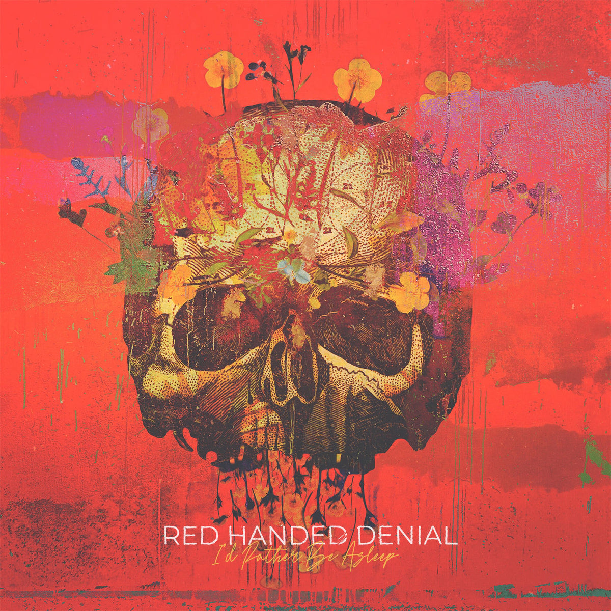 Red Handed Denial – I'D Rather Be Asleep vinyl record cover