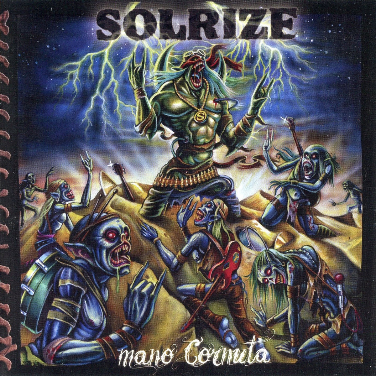 Solrize – Mano Cornuta vinyl record cover