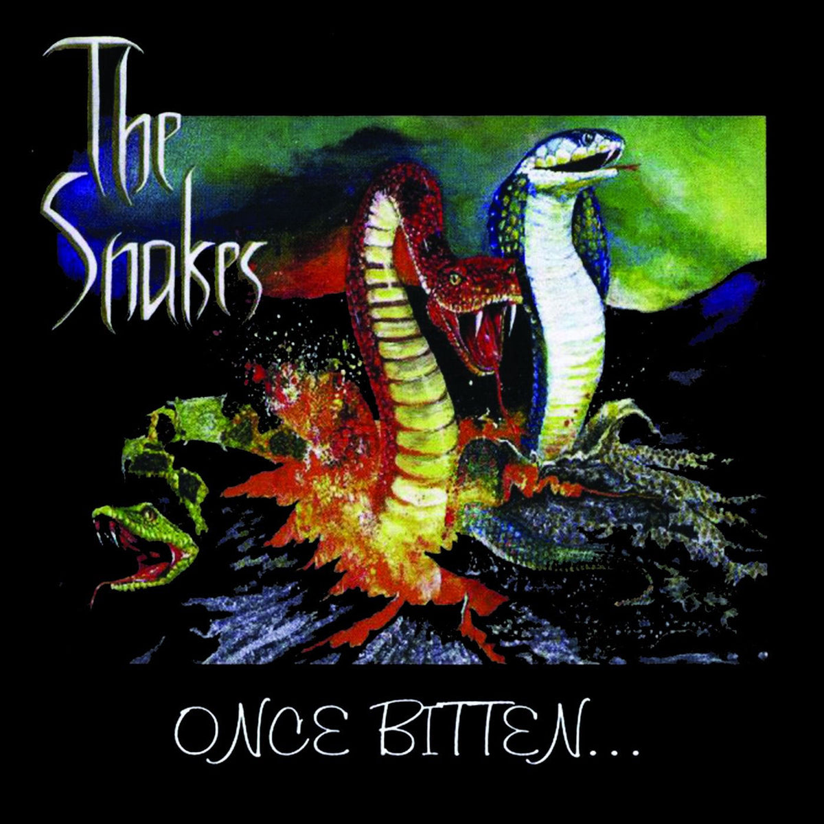 The Snakes – Once bitten... vinyl record cover