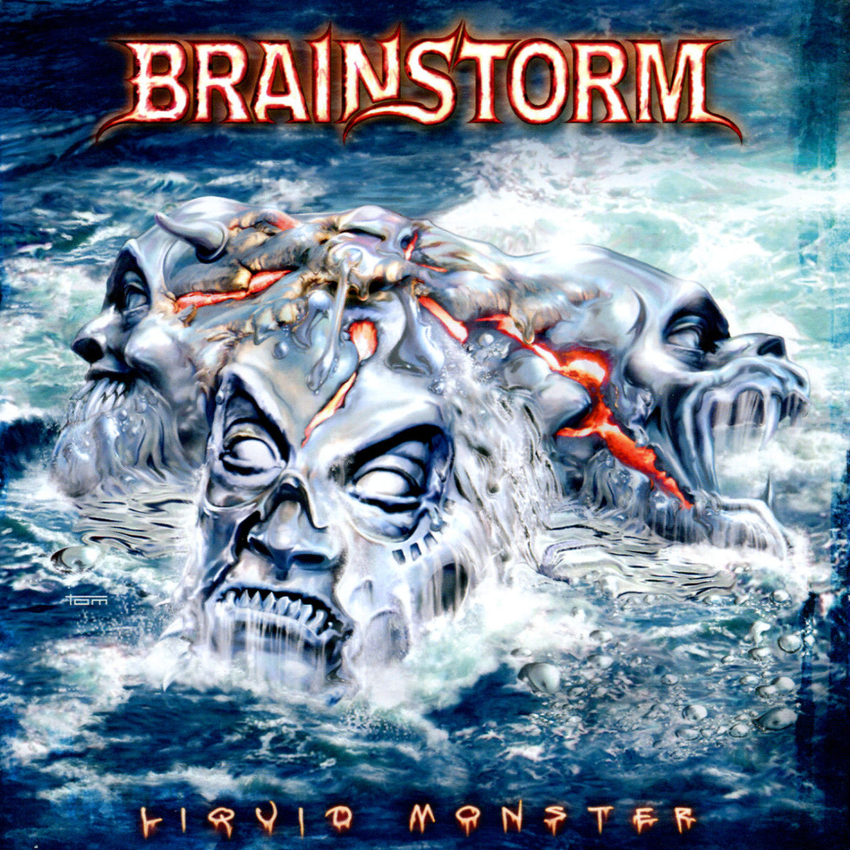 Brainstorm – Liquid Monster (GATEFOLD CLEAR BLUE VINYL) vinyl record cover