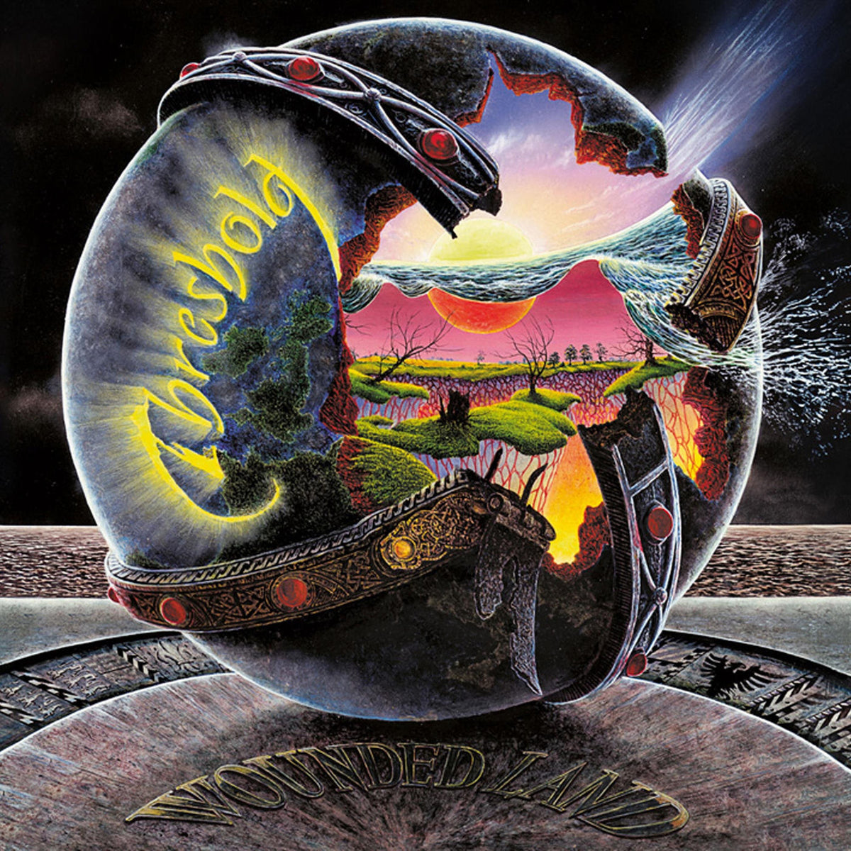 Threshold – Wounded Land (Remixed & Remastered) vinyl record cover