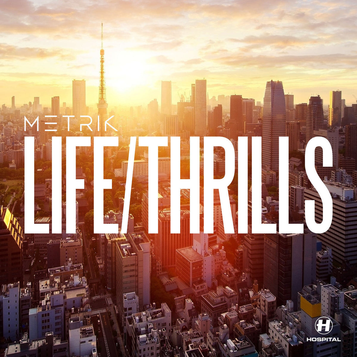 Metrik – Life / Thrills (UK) vinyl record cover